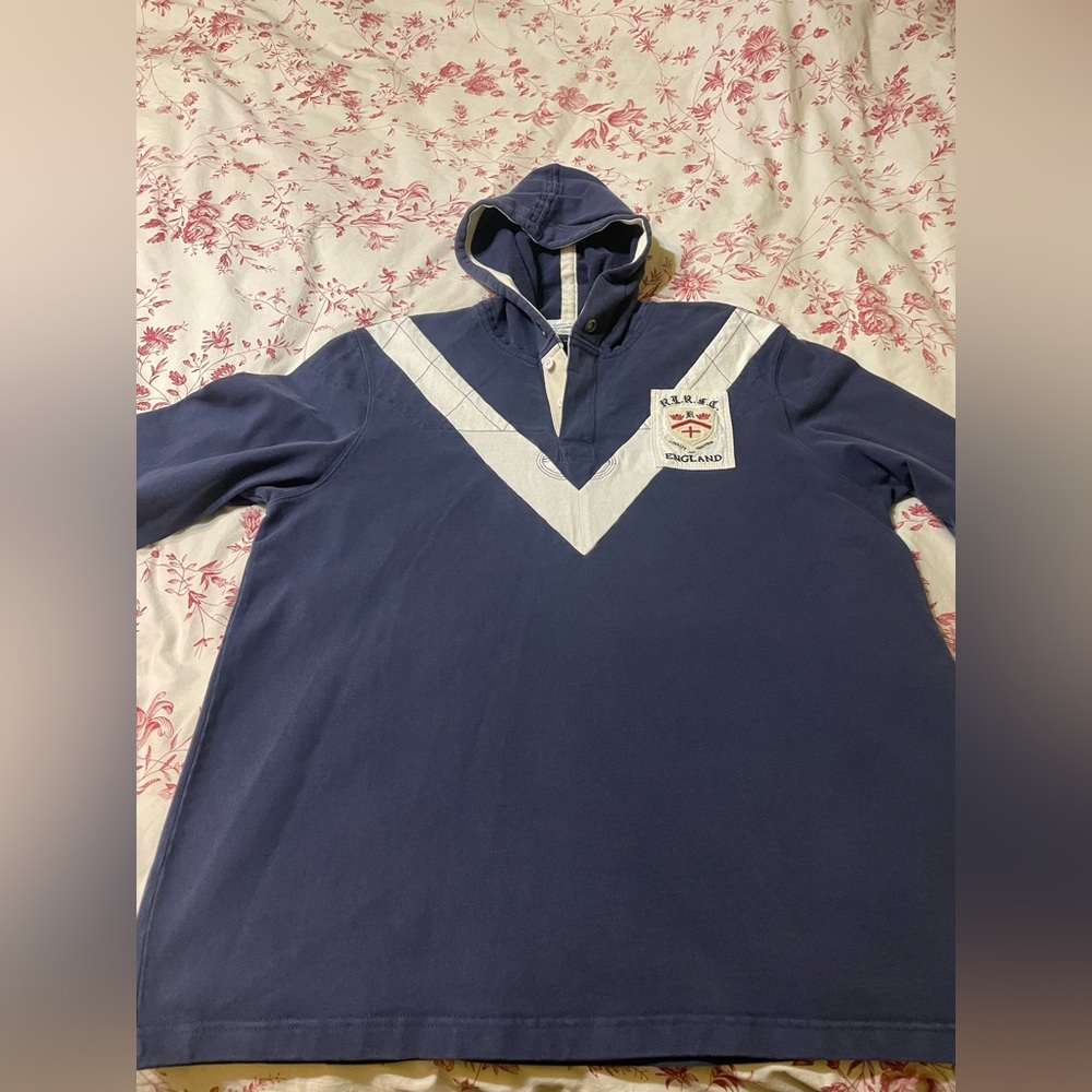 Rugby Ralph Lauren Hoodie size XL (classic rugby fit) England #13 - Picture 2 of 5